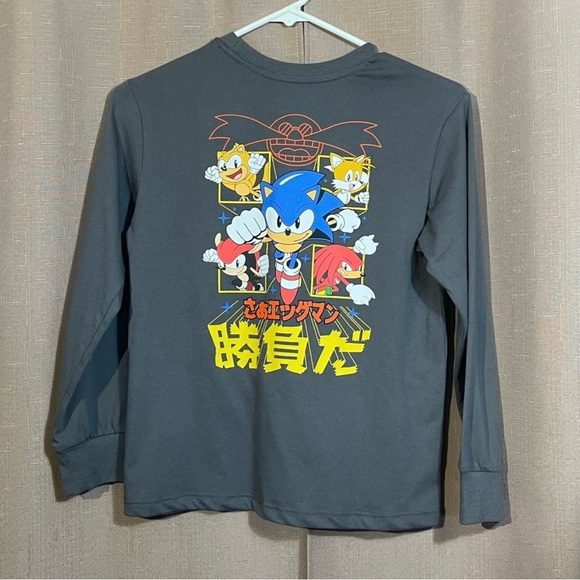 NWT Art Class Medium Sonic the Hedgehog Charcoal Long Sleeve Tee - Picture 2 of 6